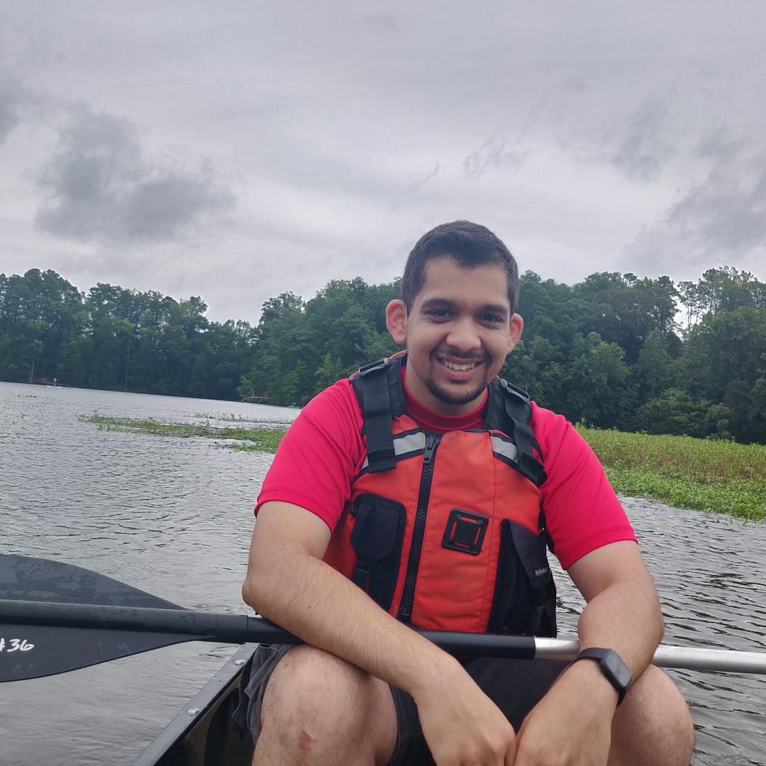 Picture of the me on a canoe